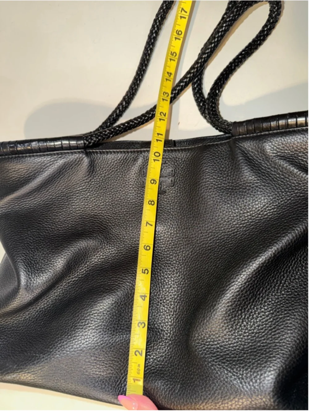 Women's Tory Burch Black Leather Tote Bag One Size
